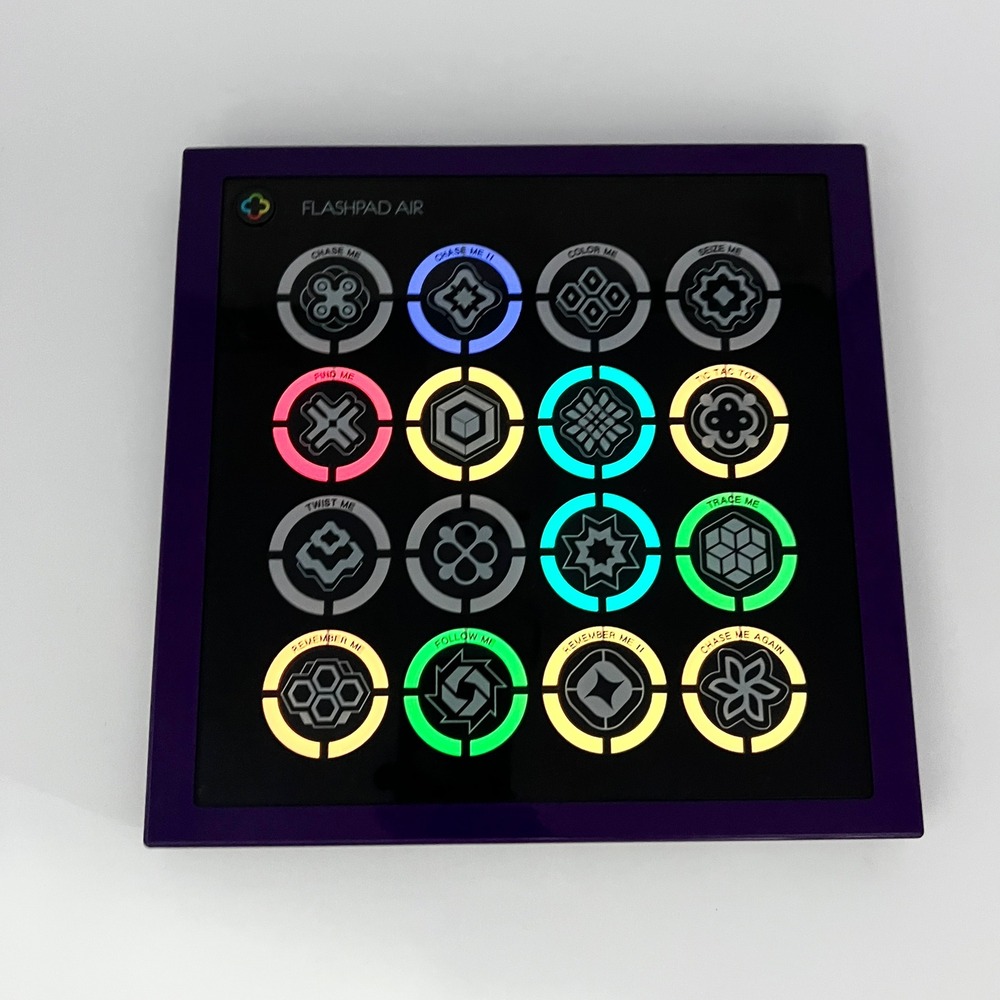Flashpad Air Handheld Electronic Touchscreen Game Purple LED Games WORKS - Picture 3 of 7